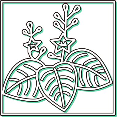 Renk gölgesi kare basit hanafuda Aralık paulownia Aralık paulownia pislik