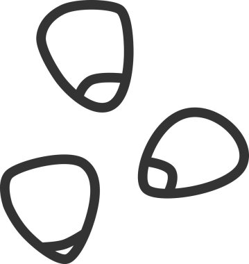 Satır çizimi sebze tek öge simgesi mısır