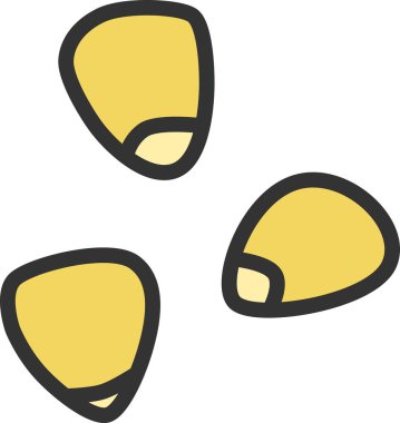 Renkli sebze tek öge simgesi mısırı