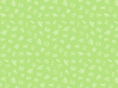 Mini böcek duvar kağıdı arkaplan illüstrasyonu