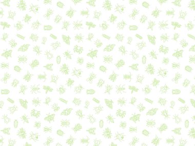 Mini böcek duvar kağıdı arkaplan illüstrasyonu