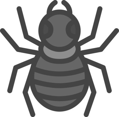 Renkli mini böcek tek öge simge örümceği