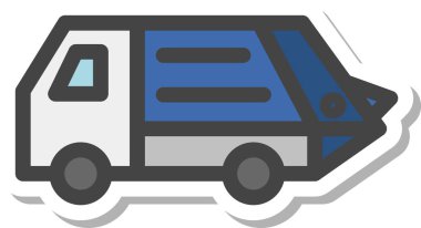 Çıkartma aracıyla ilgili tek öge simgesi Çöp kamyonu