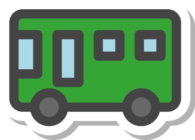 Yapıştırma aracı ile ilgili tek öge simgesi bus