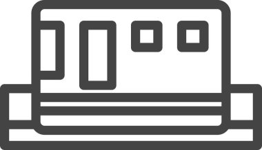 Satır çizimi araç ile ilgili tek öge simgesi monoray