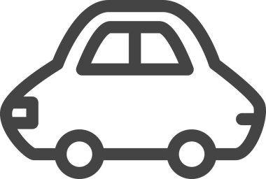 Satır çizimi araçla ilgili tek öge simgesi otomobili