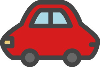 Renklerle ilgili tek öge simgesi otomobil