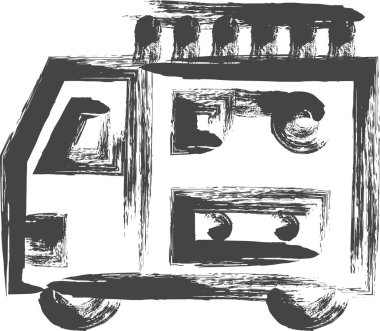 fırça yazma aracı ile ilgili tek öge simge yangın motoru