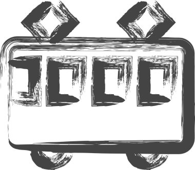 fırça yazma aracı ile ilgili tek öge simgesi treni