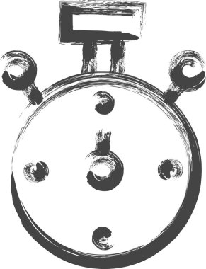 fırça yazma sporla ilgili tek öge simgesi kronometresi