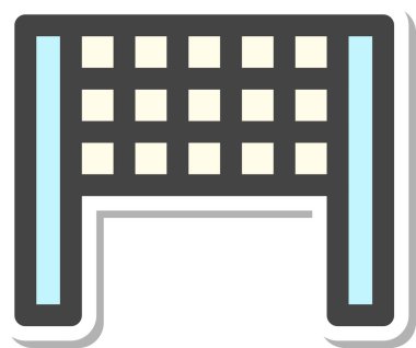 Çıkartma sporla ilgili tek öge simgesi ağı