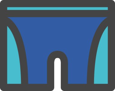 Renkli sporla ilgili tek parça simge mayo ikonu