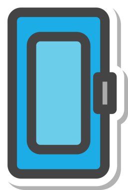 Çıkartma okulu araçları ilgili tek öge kalem kutusu