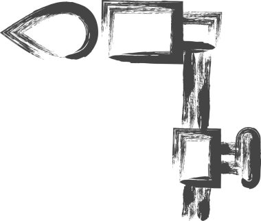 Fırça yazma araçları ile ilgili tek öge simgesi Gaz yakıcı