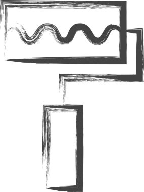 Fırça yazma araçlarıyla ilgili tek öge simgesi Roller