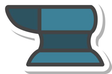 Çıkartma araçları ile ilgili tek öge simgesi örsü