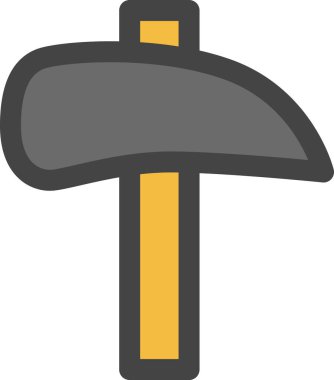 Renk araçları ile ilgili tek öge simgesi, çekiç