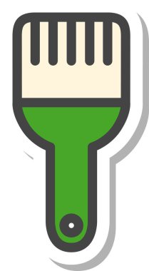 Çıkartma aracı ile ilgili tek öge simgesi fırçası