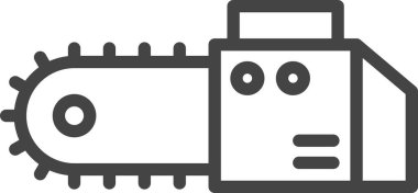 Satır çizim araçlarıyla ilgili tek öge simgesi: elektrikli testere