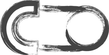 Günlük ev aletleri gereksinimlerini fırçalamakla ilgili tek öge simgesi güvenlik iğnesi