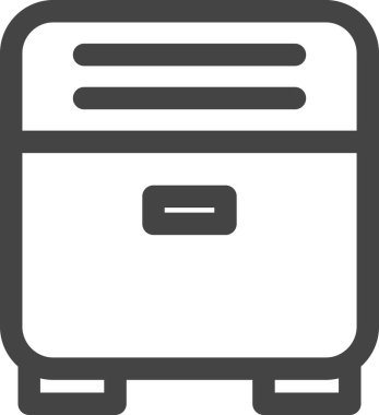 Line drawing single item icon related to daily necessities home appliances Air purifier clipart