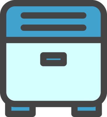 Günlük ihtiyaçlarla ilgili tek renk simgesi ev aletleri hava temizleyiciName