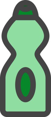 Günlük ihtiyaçlarla ilgili tek renk simgesi ev aletleri Deterjanı