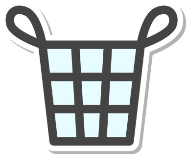 Etiket Günlük Gereksinimler Ev aletleri İlgili tek öge simgesi Çamaşır Sepeti