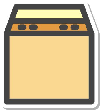 Etiket Günlük Gereksinimler ev aletleri ile ilgili tek öge simge yıkama makinesi