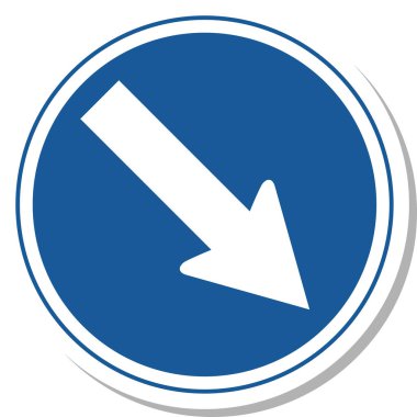 İşaretin tek bir gösterimi: Belirtilen yön dışında herhangi bir yönde ilerlemek yasaktır