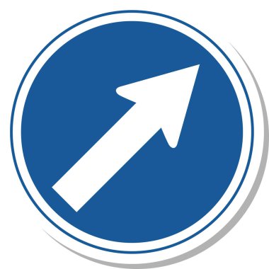 İşaretin tek bir gösterimi: Belirtilen yön dışında herhangi bir yönde ilerlemek yasaktır