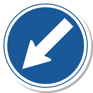 İşaretin tek bir gösterimi: Belirtilen yön dışında herhangi bir yönde ilerlemek yasaktır