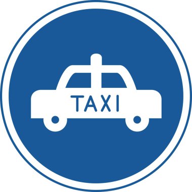 Sadece yetkili araçlar için işaretin tek renk çizimi