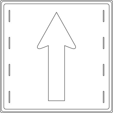 çizgi çizimi trafik işaretleri - trafik bölümleri seyahat yönüne göre