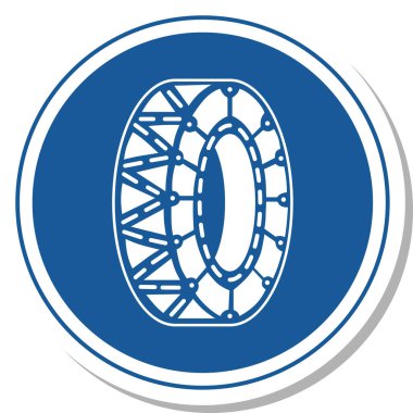 Bir levhanın tek gösterimi: Lastik zinciri olmayan araçlar için giriş yasak