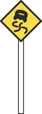 Basit bir levhanın tek bir çizimi - kaygan