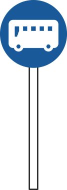 Sadece yetkili araçlar için bir direkli basit bir tabelanın tek bir çizimi