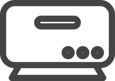 ev aletleri için satır çizimi simgesi: Klima