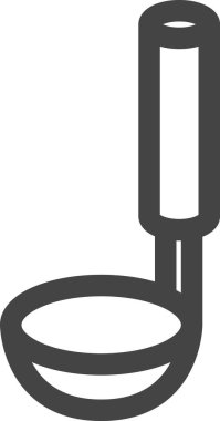 ev aletleri için satır çizimi simgesi: Ladle