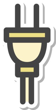 Ev aletleri için tek etiket simgesi: Fiş