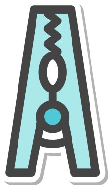 Ev aletleri için tek etiket simgesi: Mandallar