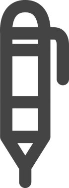 Satır çizimi okul ikonu: Mekanik kalem