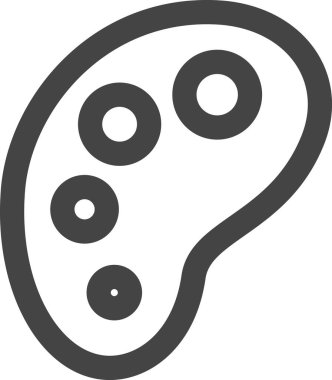 çizgi çizimi okul malzemeleri ilgili tek simge paleti