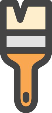 Okul malzemeleri ile ilgili tek simge: Fırça