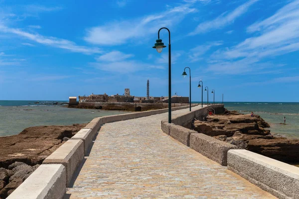 stock image Fort Saint Sebastian on the island on a sunny day. Cadiz. Andalusia. Spain.