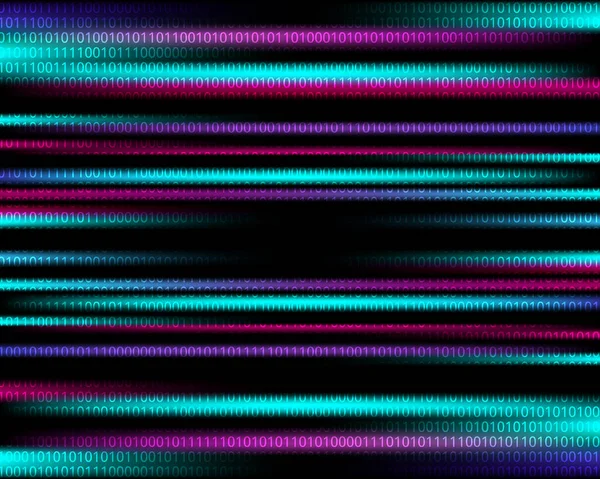 Bleu Réseau Lumière Code Sécurité Des Données Abstrait Technologie Fond — Image vectorielle