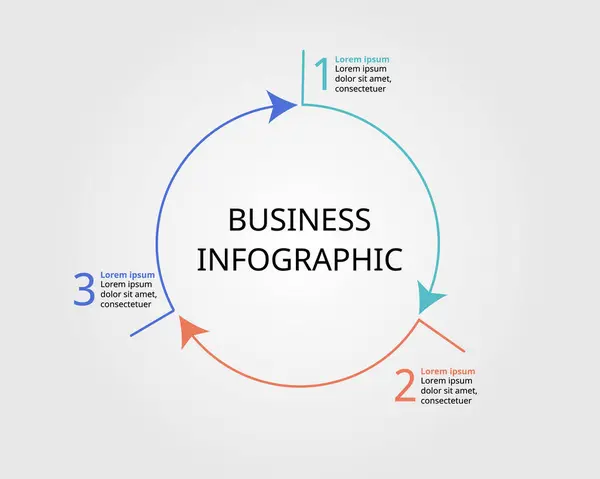 stock vector 3 arrow template for infographic for presentation for 3 element