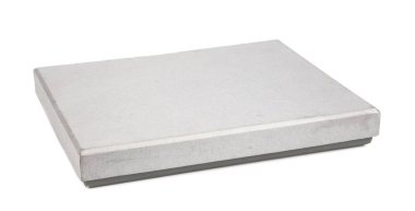 Beyaz arkaplanda boş kutu.