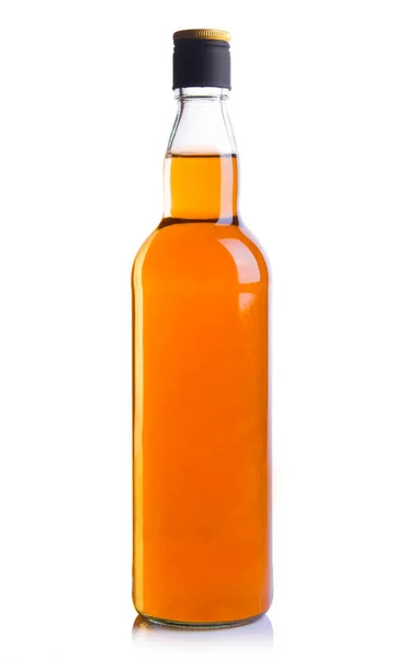 Alkoholflaschen Auf Weißem Hintergrund lizenzfreie Stockbilder
