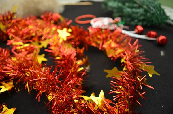 Mooie Heldere Traditionele Kerst Template Decoratie — Stockfoto